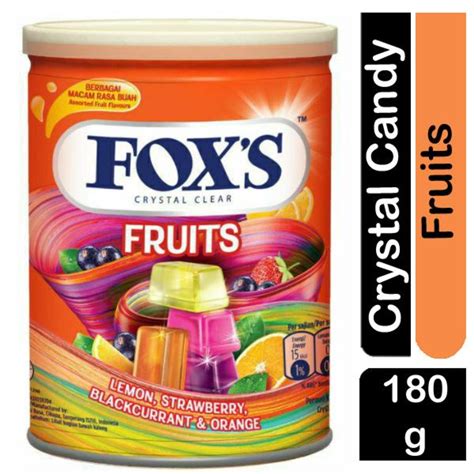 FOX'S CRYSTAL CLEAR FRUITS CANDY IMPORTED 180gms Lemon & Strawberry ...