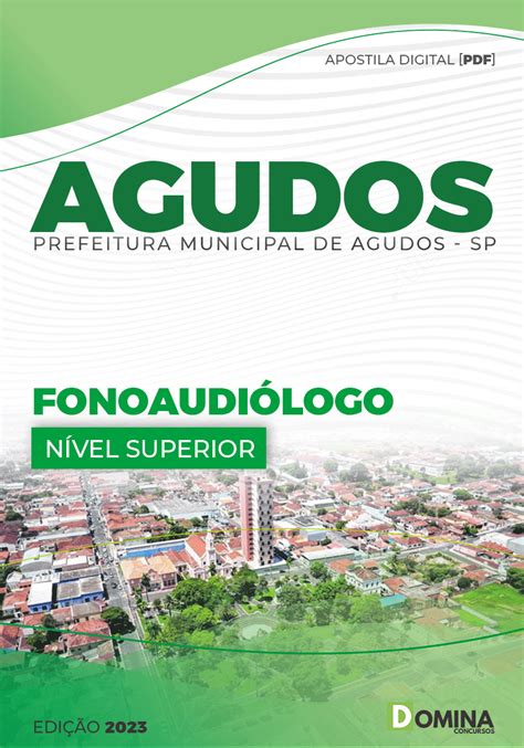 Apostila Concurso Agudos Fonoaudi Logo Domina