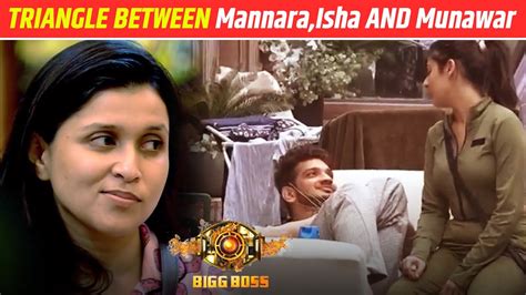 Munawar Isha और Mannara के बीच Love Triangle Bigg Boss 17 Live Feed