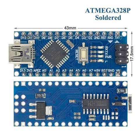 Arduino Nano ATMEGA328P v3 - Sastron Limited