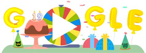 Spinning Wheel Google Birthday Surprise Spinner