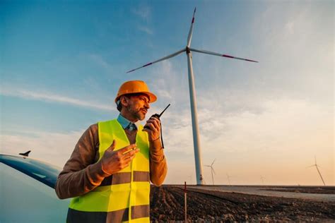 Premium Photo | Engineer are investigating the wind turbine