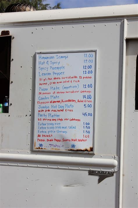 Eating Shrimp at a Hawaiian Food Truck in Maui