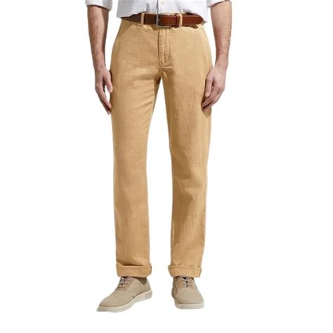 RALPH LAUREN Pantalon Lin Beige Vintage SPORT AVENTURE