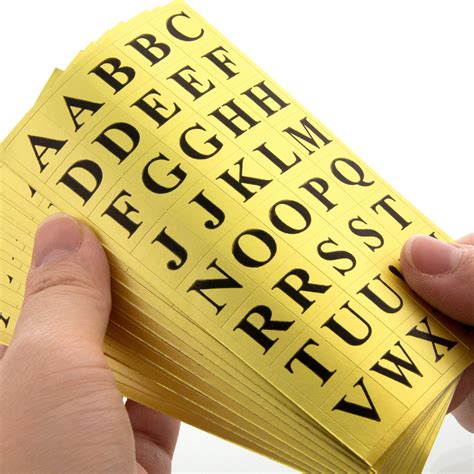 Bazic Gold Foil Alphabet Label Pack Bazic Products