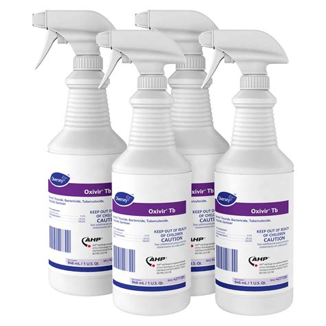 Buy Diversey Oxivir Tb Ready To Use Disinfectant Cleaner 32 Oz Pack Of 4 Bottles 4 Spray