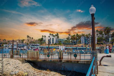 A Gorgeous Summer Day At The Redondo Beach Pier With Boats In The