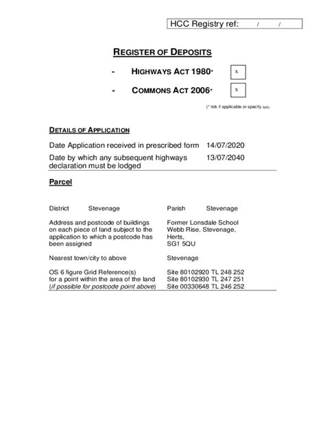 Fillable Online Form Ca Notice Of Landowner Deposits Under Fax