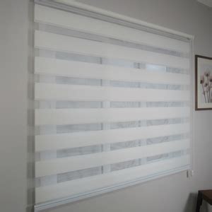 Persiana Rolo Double Vision 150 Larg X 140cm Alt Branca Decore