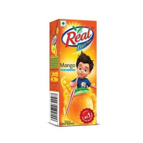 Real Mango Fruit Juice Packaging Size 180 Ml Packaging Type Tetra Pack At Rs 20 In Jejuri