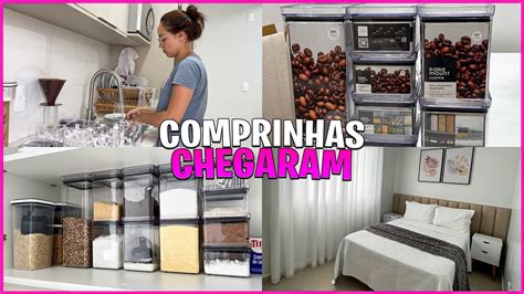 Iniciando A Semana No Ape Chegou Mais Coisas Pra Cozinha Terminei