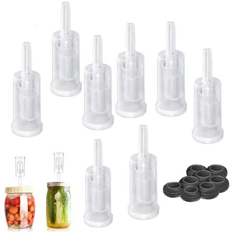 5pcs Simple Airlock Homebrew Air Lock With Silicone Grommets For