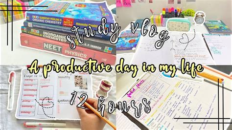 Study Vlog A Productive Day In My Life NEET Aspirant YouTube