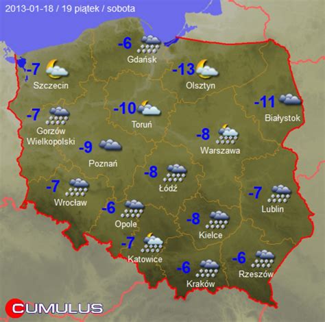 Prognoza pogody na najbliższy tydzień MAPY RMF24