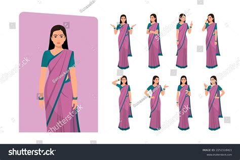 1,658 Indian Woman Standing Wearing Saree Images, Stock Photos ...