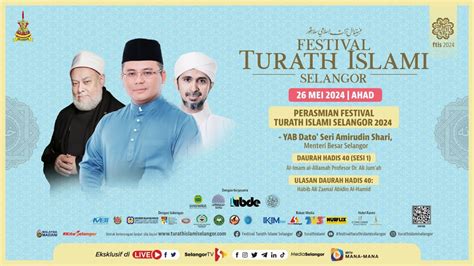 Langsung Perasmian Festival Turath Islami Selangor Youtube