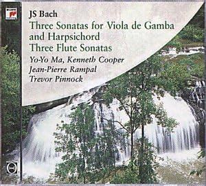 Bach Three Sonatas For Viola De Gamba And Harpsichord Three Flute