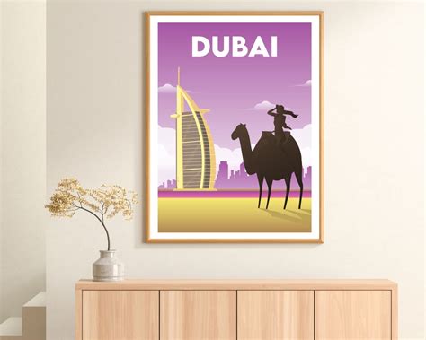 Dubai Print Dubai Poster Travel Poster Artwork Print Etsy