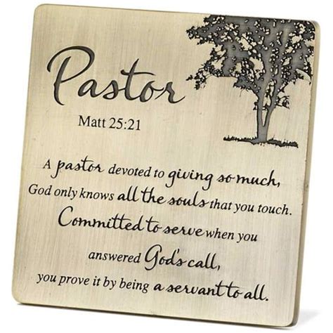 Pastor - Tabletop Plaque Pastor Appreciation Quotes, Appreciation Cards ...