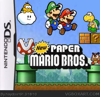 New Paper Mario Bros Nintendo DS Box Art Cover By Haydos191