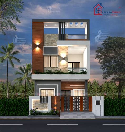 Duplex House Elevation Design in 2024 | Architectural design house ...