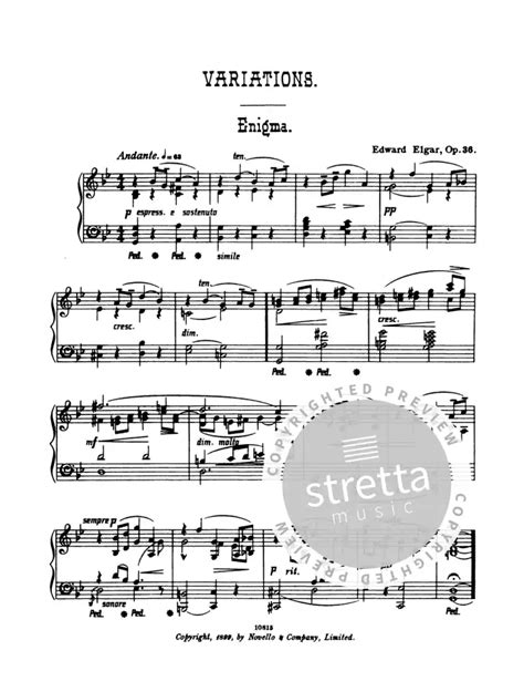 Enigma Variations Von Edward Elgar Im Stretta Noten Shop Kaufen