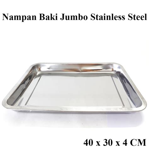 Jual Nampan Baki Jumbo X X Cm Stainless Steel Shopee Indonesia