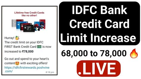 Idfc First Bank Credit Card Limit Increase Idfc First Bank Credit