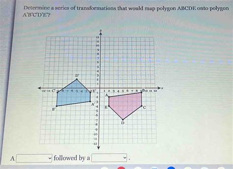 Solved Determine A Series Of Transformations That Would Map Polygon