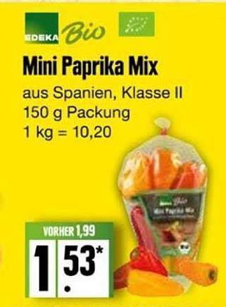 Edeka Bio Mini Paprika Mix Angebot Bei E Reichelt