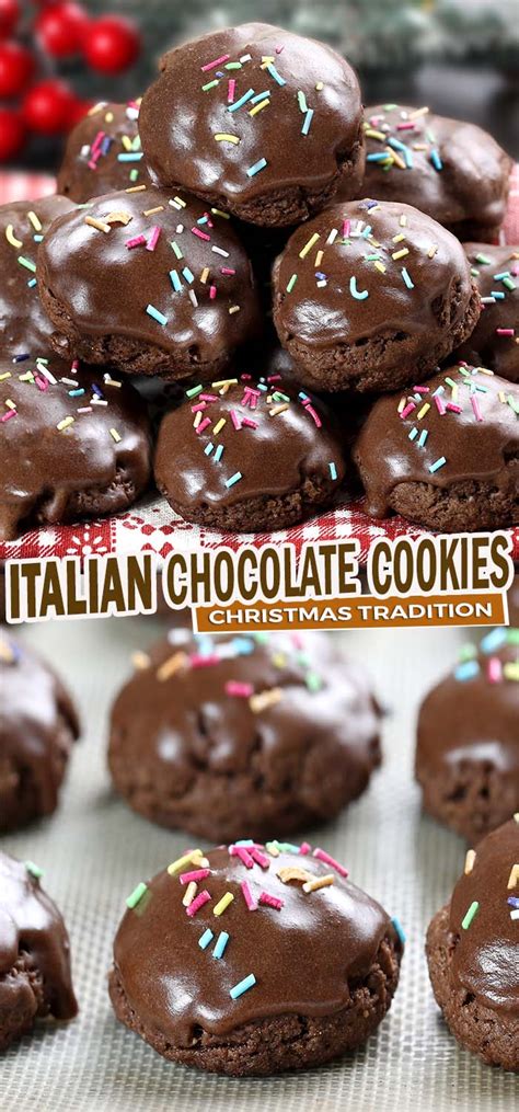 Italian Chocolate Cookies Cakescottage