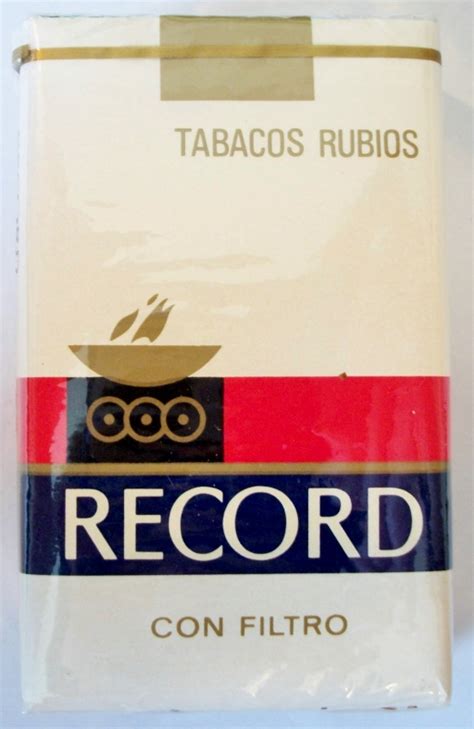 Record Tabacos Rubios Con Filtro King Size Vintage Costa Rican