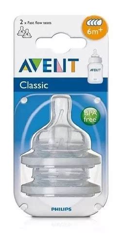 Bico Classic Avent - Bico Mamadeira Classic Fluxo Rapido Nº4 6m+ Avent Scf634/27 | MercadoLivre