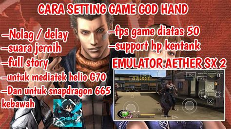 Cara Setting Game God Hand No Lag Aether Sx Emulator Youtube