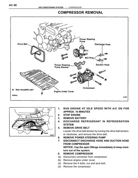 Compressor Air Conditioning System Toyota Supra A80 Mkiv Re