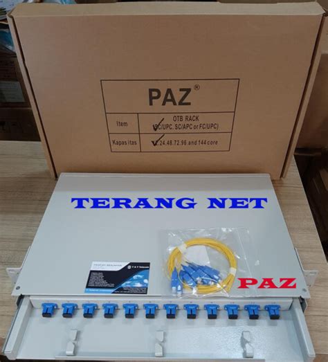 PAZ OTB ODF RACK 12 CORE LENGKAP SC UPC Trademall Id