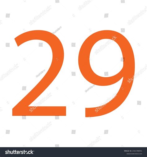 Number 29 Simple Clip Art Vector Stock Vector (Royalty Free) 2161786951 | Shutterstock