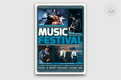 Music Festival Flyer Template V5 Party Flyers For Photoshop