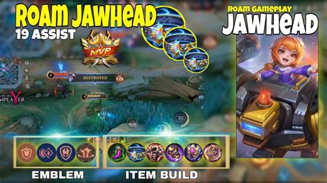 Jawhead Best Build And Emblem Roam Jawhead Mvp Gameplay Mlbb