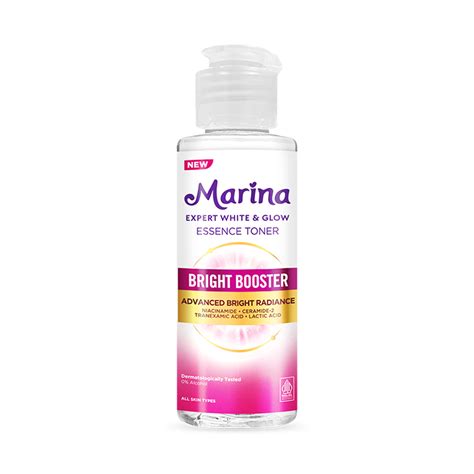 marina expert white glow essence toner bright booster
