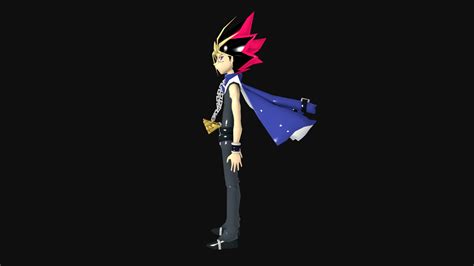 Artstation Yami Yugi Yugioh Anime Lowpoly 3d Model Resources