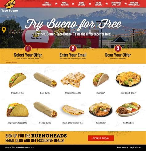 Taco-Bueno-Try-Bueno-For-Free-Landing-Page - Jason Mayry