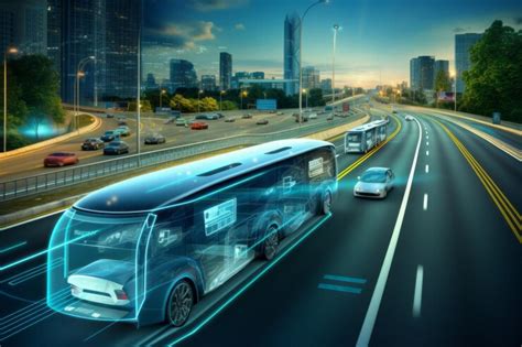 Premium Ai Image Autonomous Vehicles On Smart Highways Future