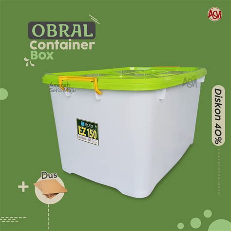 SHINPO EZY CONTAINER BOX CB 150 LITER PLASTIK KOTAK WADAH PENYIMPANAN