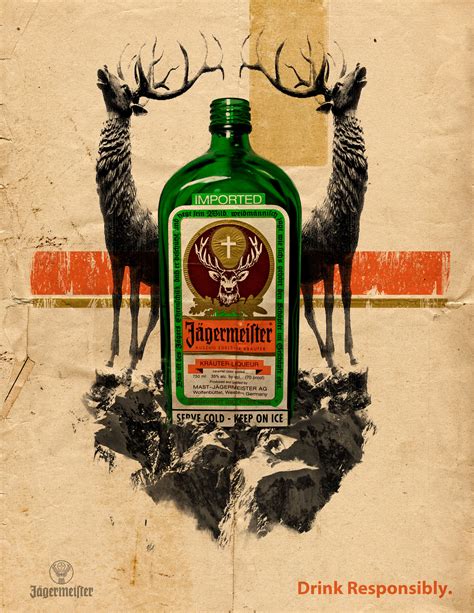 Jägermeister | Плакат, Ретро, Алкоголь