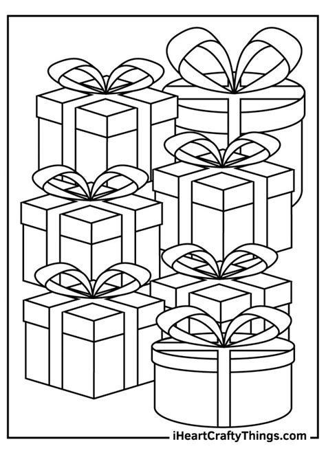 25 Christmas Present Coloring Pages 100 Free Printables