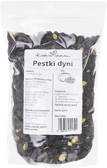 Pestki dyni Łuskane Naturalne POLSKIE KUCHNIA ZDROWIA 200g 14248578333