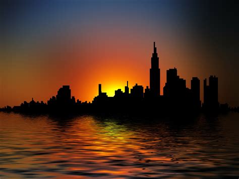 City Silhouette Sunset - Free image on Pixabay