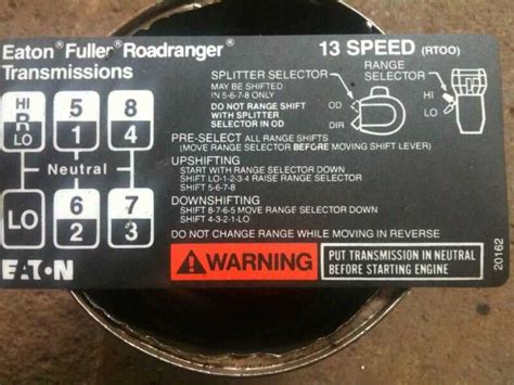 Understanding The Eaton Fuller Speed Splitter Diagram