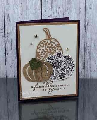 Elegant Handmade Pumpkin Card With Stampin Up Pretty Pumpkins